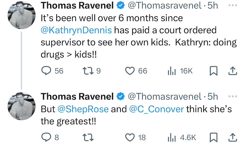 Southern Charm Thomas ravenel Slams Kathryn Dennis for Failing to See Kids