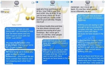 RHOA: Nene Leakes’ Alleged Texts With Porsha Williams Leak