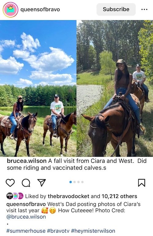 Summer House Ciara Miller and West Wilson Ride Horses During Hometown Visit