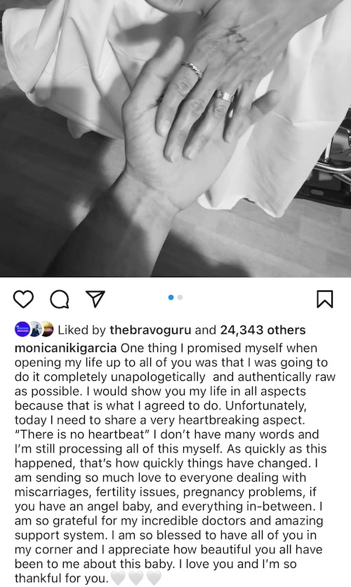 RHOSLC Monica Garcia Confirms Miscarriage