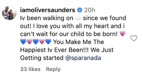 Oliver Saunders Speaks Out About His Baby News
