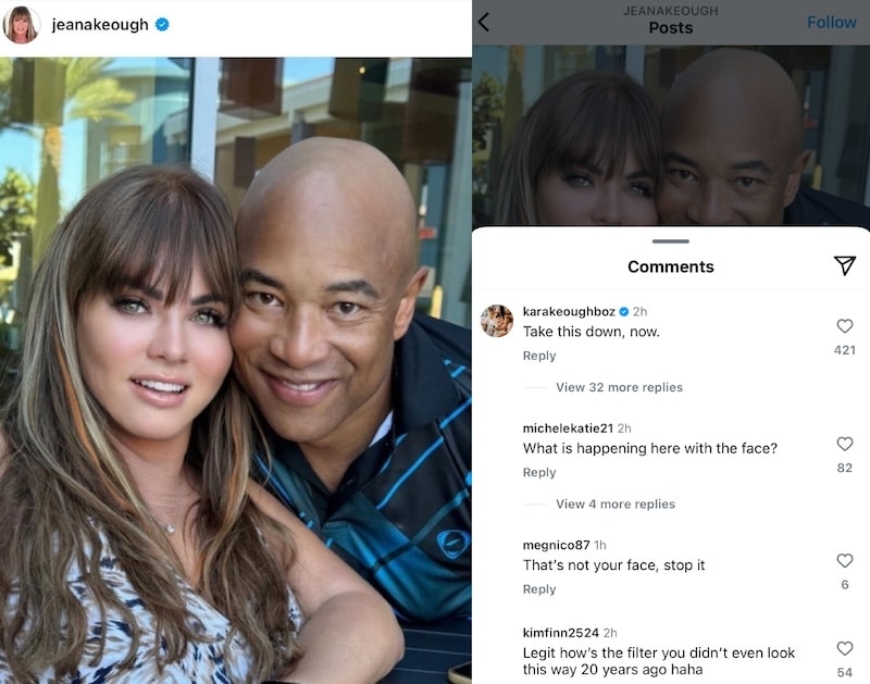 RHOC Jeana Keough Called Out By Daughter Kara Over FaceTune Fail