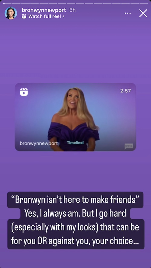 RHOSLC Bronwyn Newport Fires Back at Heather for Saying she Doesn't Want to Make Friends