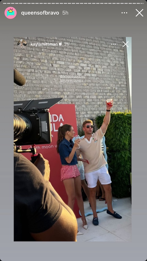 Summer House Kyle Cooke Celebrates Amanda batula Swim