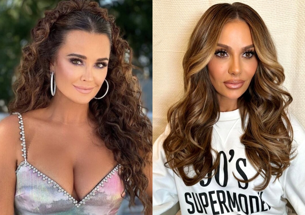 Kyle Richards Reveals If She's "Close" to Dorit Kemsley After Birthday Dinner, Plus See Video & Photos of RHOBH Cast Filming Season 14 in Risqué Showgirl Outfits in St. Lucia