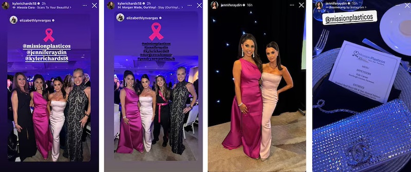 RHOBH Kyle Richards and Morgan Wade Attend Charity Gala With Jennifer Aydin copy