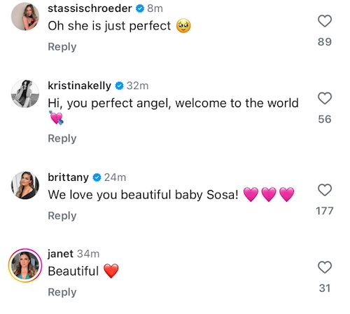 Vanderpump Rules Cast Reacts to Lala Kent Photos of Daughter Sosa