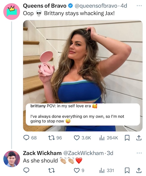The Valley Zack Wickham Responds to Brittany Cartwright Shading Jax With Sex Toy Post