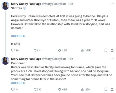 RHOSLC's Britani Bateman's Boyfriend Jared Osmond Disses Her