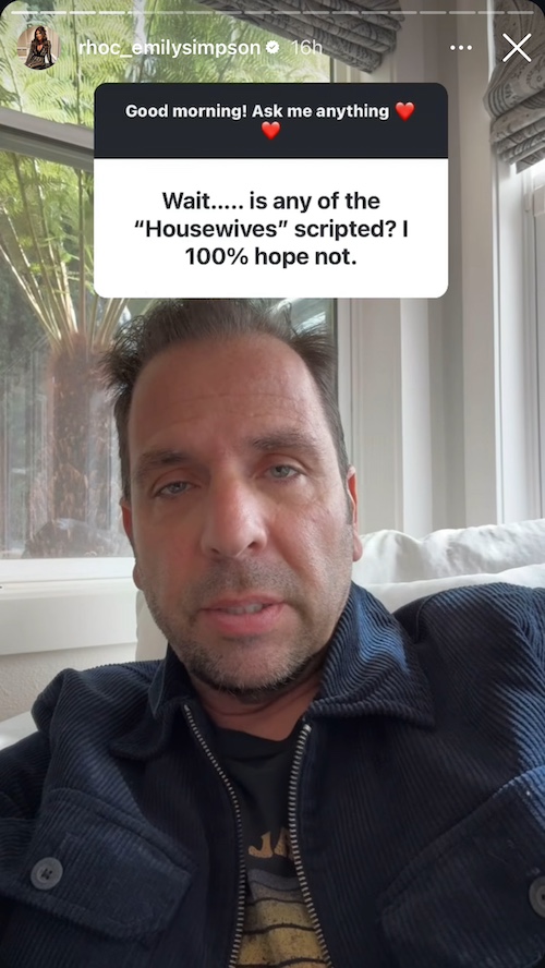 Emily Simpson's Husband Shane Shares If RHOC is Scripted