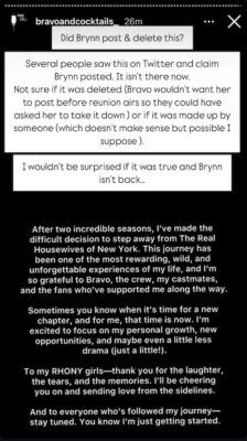 Did Brynn Whitfield Announce She's Quitting RHONY? See Post