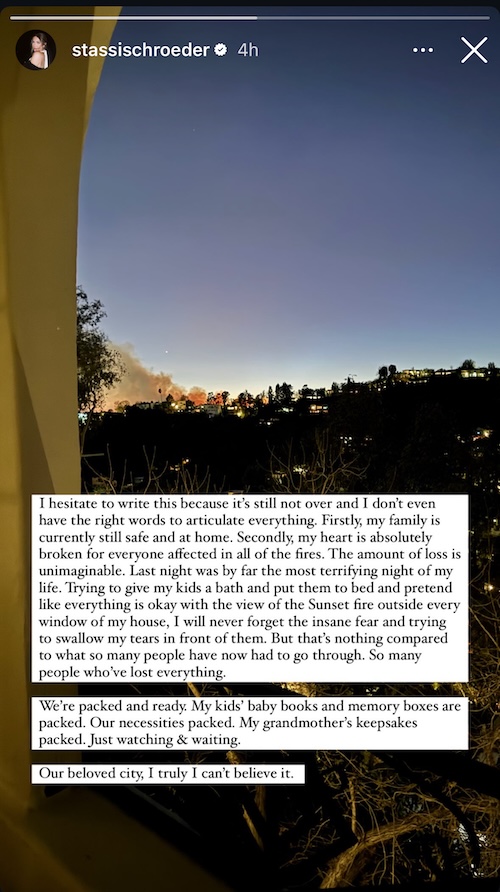 Vanderpump Rules Stassi Schroeder Recounts Terrifying Night Amid LA Fires