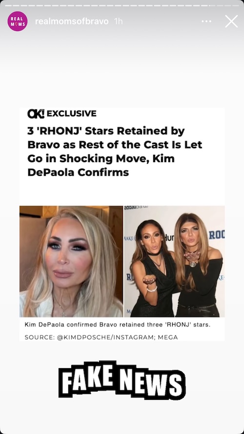 Insider Says RHONJ Cast News is Fake