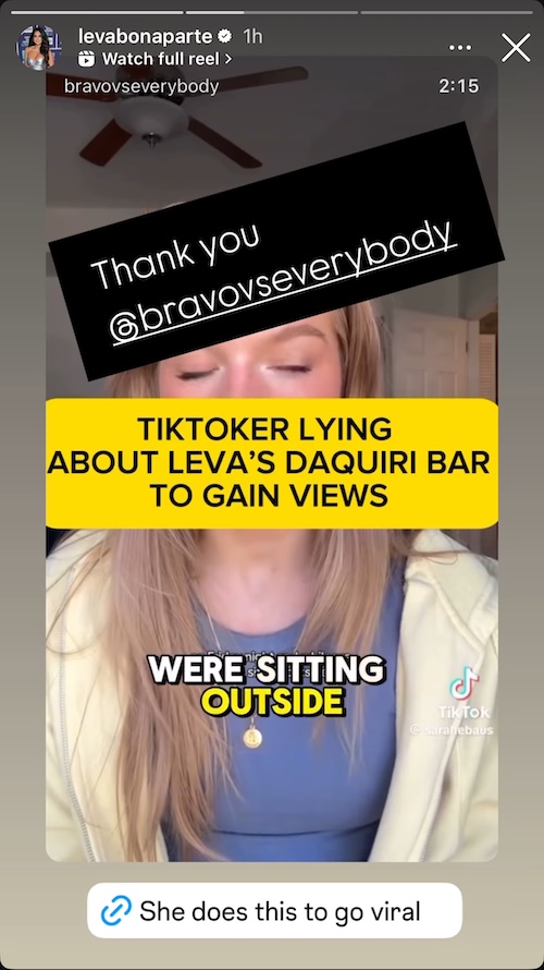 Leva Bonaparte Claps Back at TikToker's Discrimination Claims