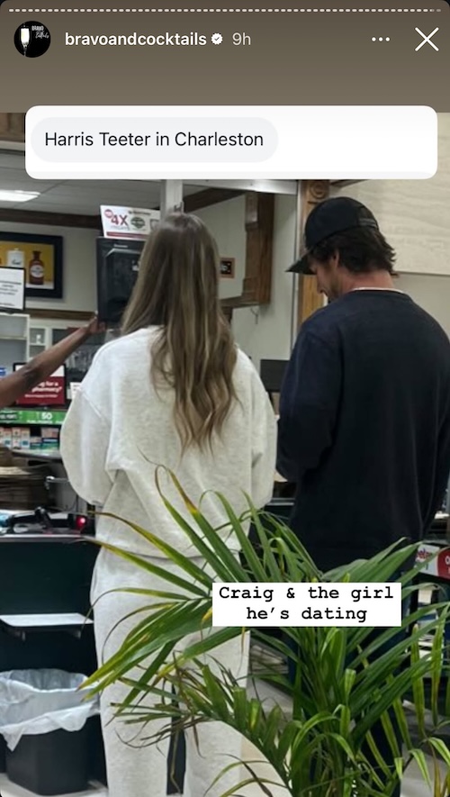 Southern Charm Craig Conover and Natalie Buffett Spotted in Charleston