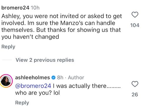 RHONJ Ashlee Holmes Reacts to Backlash for Clap Back Against Lexi Ioannou