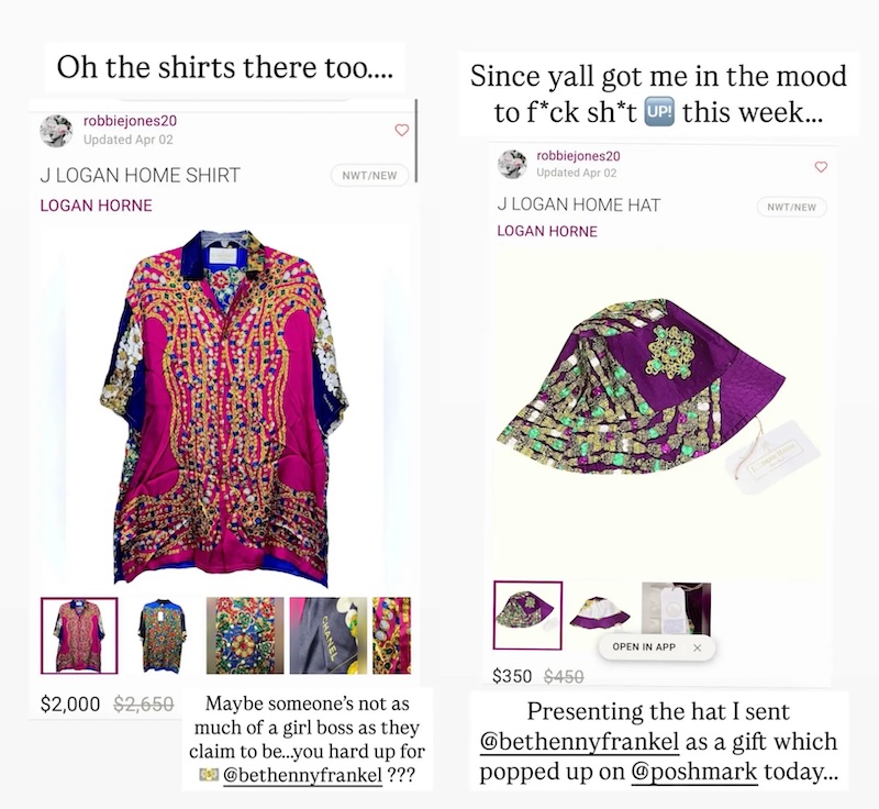 RHONY Bethenny Frankel Accused of Selling Designer's Gifts on Poshmark