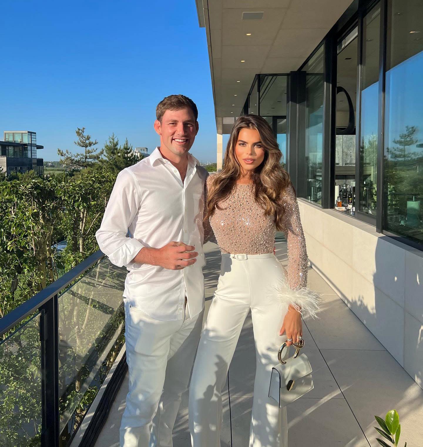 Model and DWTS alum Brooks Nader poses with ex-husband Billy Haire