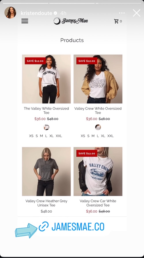 Kristen Doute Shows James Mae Merch for The Valley