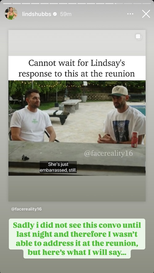 Summer House Lindsay Hubbard Reacts to Carl Radke Saying She Was Too Embarrassed to Attend Bar Event