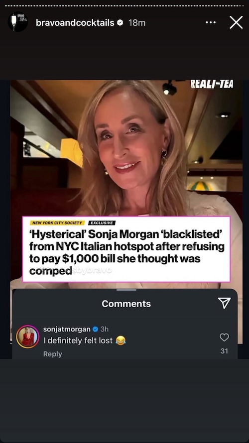 RHONY Sonja Morgan Admits She Felt Lost Amid Tucci Fiasco