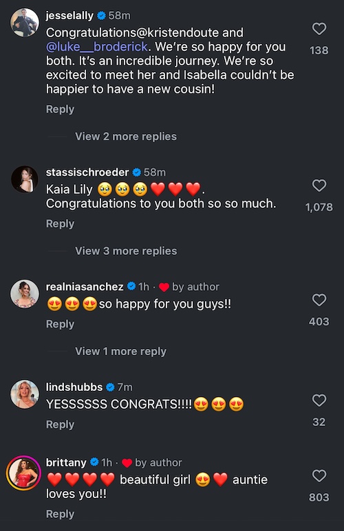Bravolebrities React to The Valley Kristen Doute Giving Birth