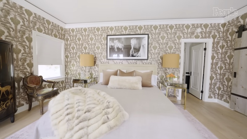 RHOBH Erika Jayne Bedroom in Hollywood Hills Home
