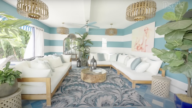 RHOBH Erika Jayne Cabana at Hollywood Hills Home