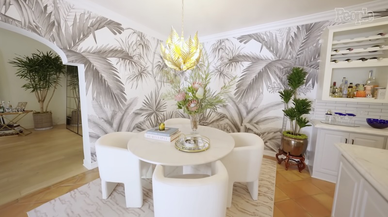 RHOBH Erika Jayne Kitchen Table in Hollywood Hills Home