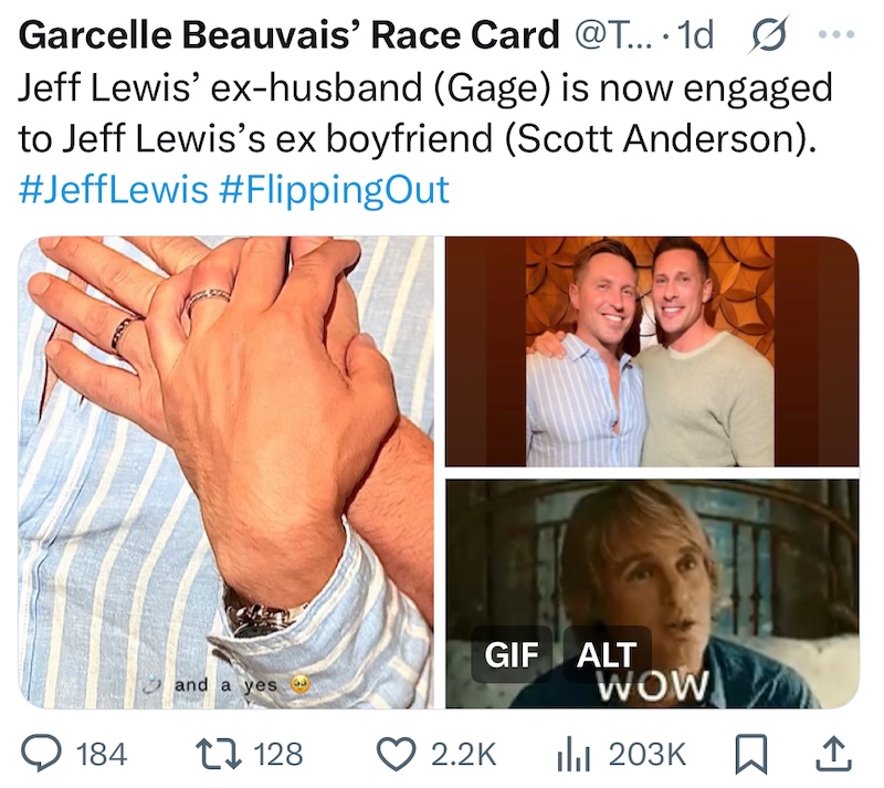Gage Edward Engaged to Scott Anderson, Jeff Lewis' Ex-Boyfriend