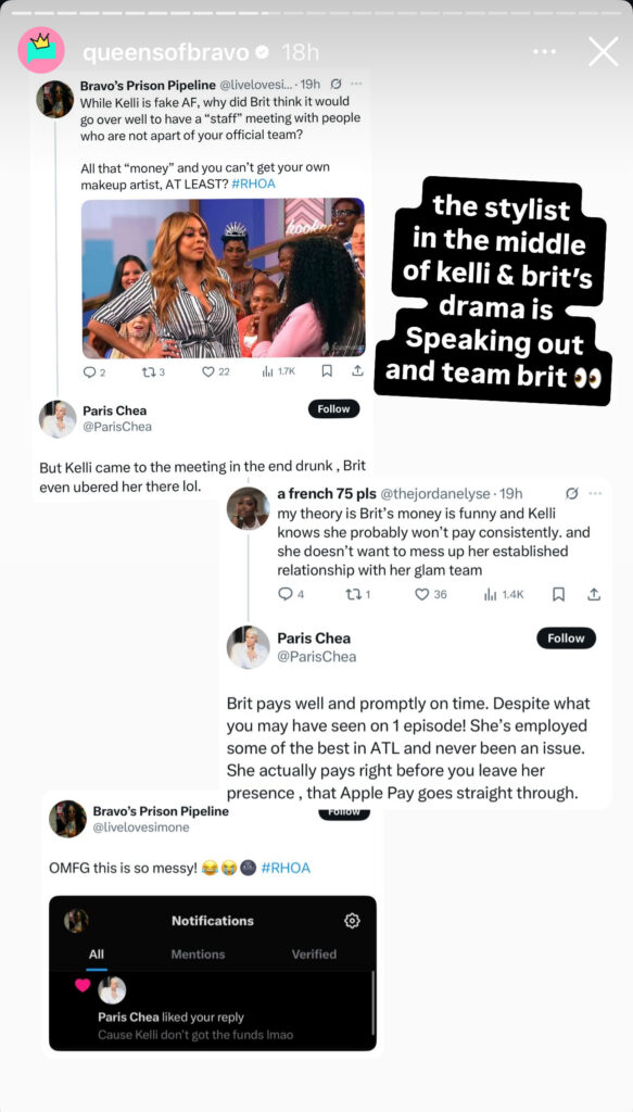 RHOA Kelli vs Brit