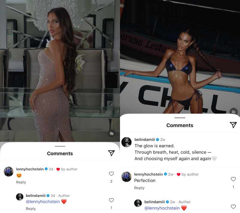 RHOM Lenny Hochstein Gets Flirty in Comments on Alena Kovalenko's Instagram Photos