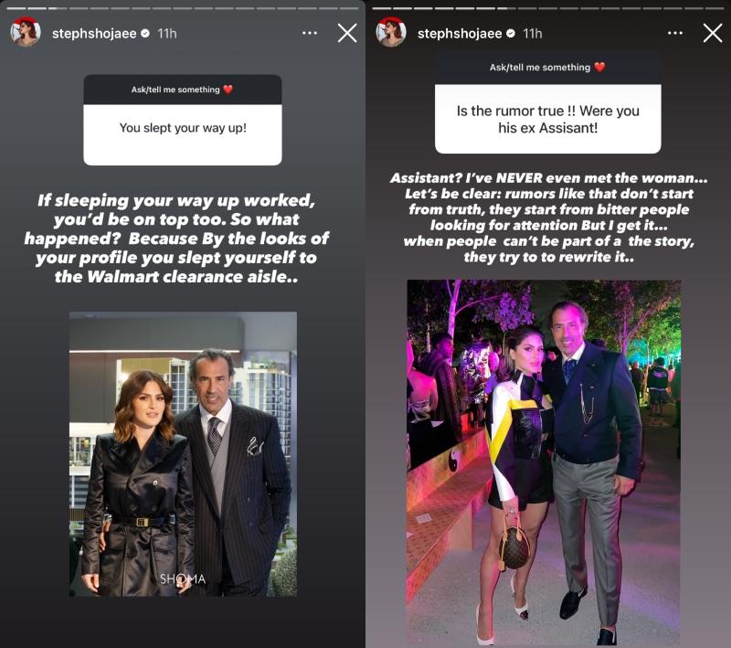 RHOM Newbie Stephanie Shojaee Reacts to Being Accused of Sleeping Her Way to the Top