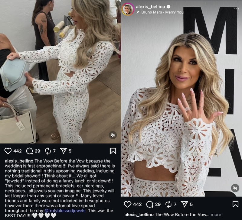 RHOC Alexis Bellino Shows off Engagement Ring at Bridal Shower