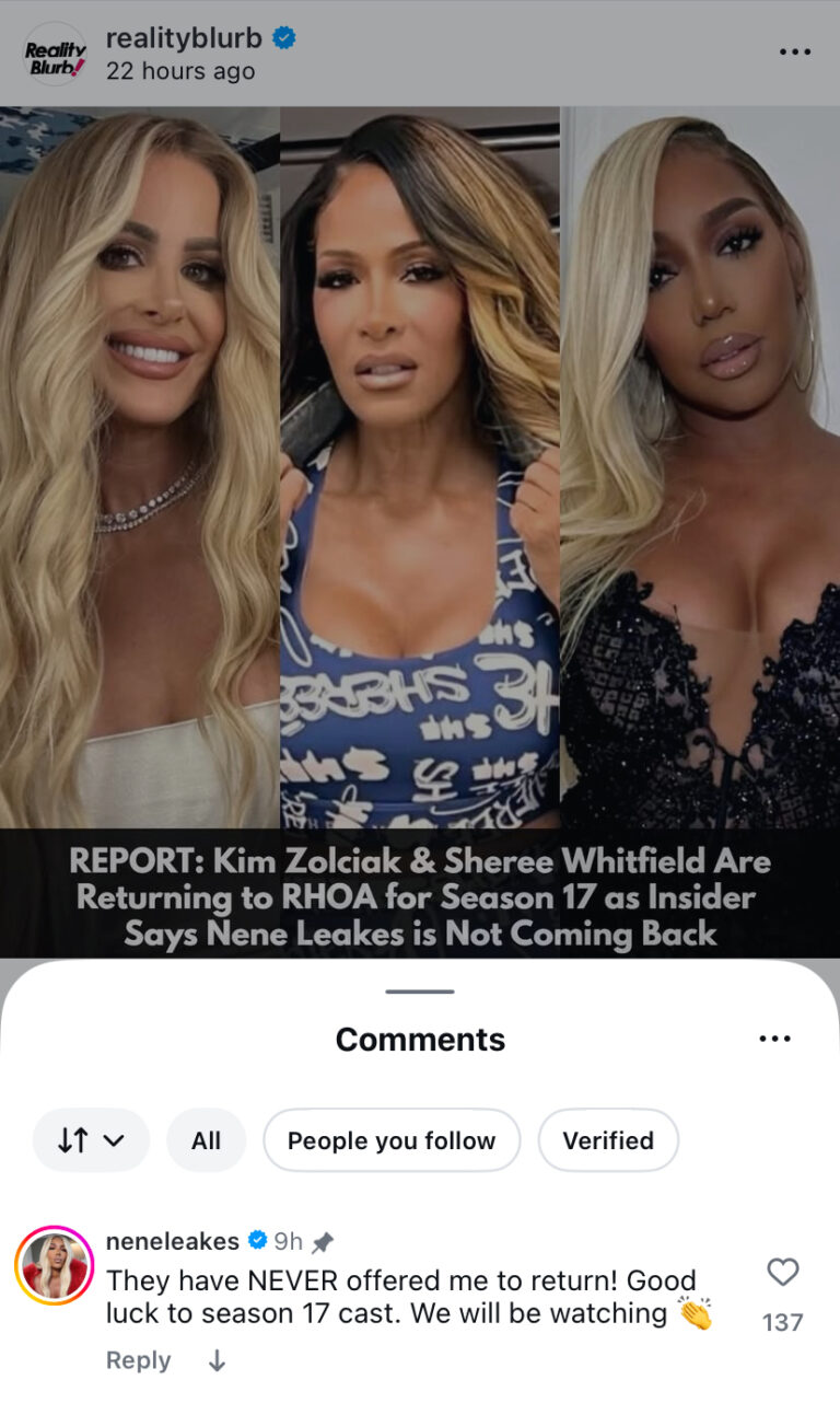 Nene Leakes Confirms Bravo "Never" Had Talks With Her About RHOA Return