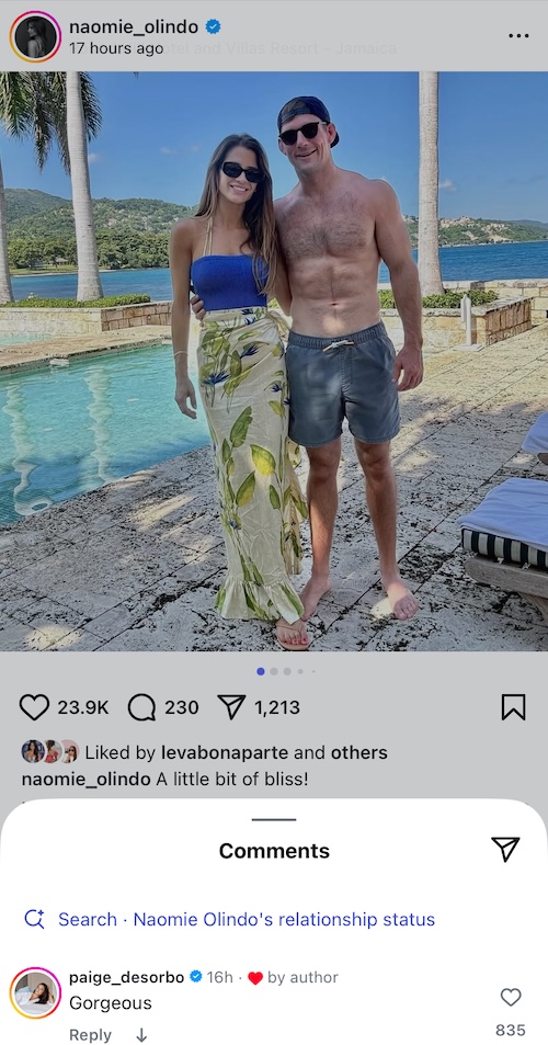 Summer House Paige DeSorbo Comments on Naomie Olindo's Photo With Boyfriend Billy Haire