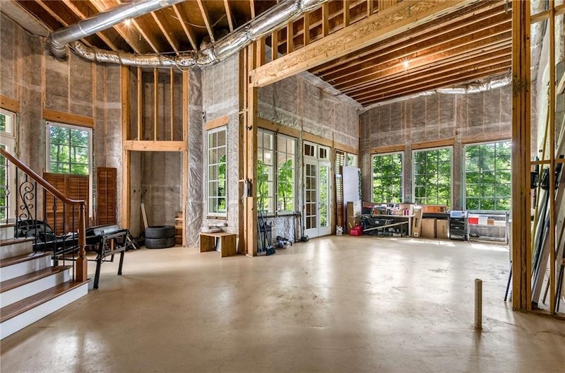 RHOA Porsha Williams Home unfinished basement