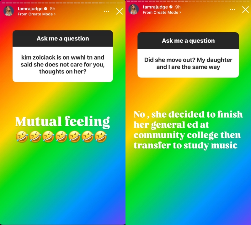 RHOC Tamra Judge Claps Back at Kim Zolciak and Offers Update on Daughter Sophia