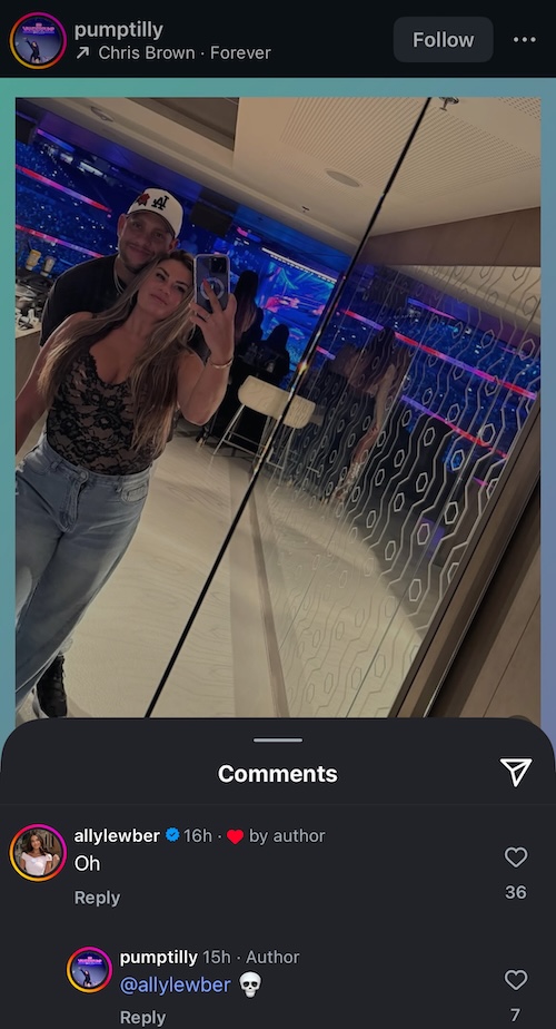 Vanderpump Rules Ally Lewber Reacts to Brittany Attending Chris Brown Concert With Boyfriend Brandon