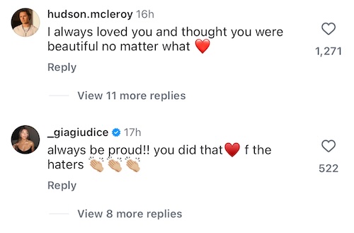Hudson McLeroy and Gia Giudice React to Ariana Biermann Weight Loss