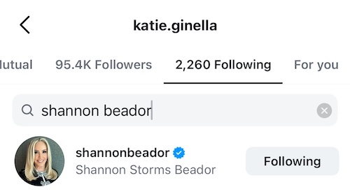 Katie Ginella is Following Shannon beador on Instagram After RHOC Recording Drama