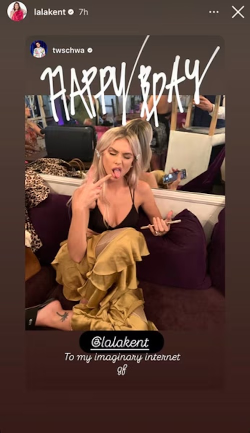 Vanderpump Rules Lala Kent Shares Tom Schwartz' Birthday Tribute