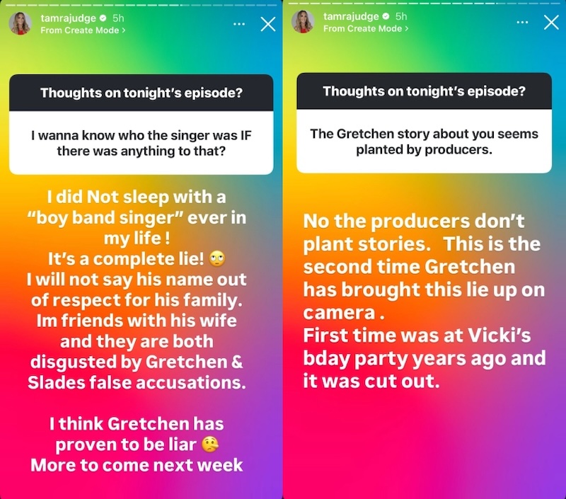 RHOC Tamra Judge Denies Sleeping With Boy Band Singer