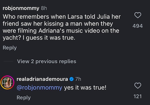 RHOM Adriana de Moura Confims Larsa Pippen Rumor of Julia Being Caught Kissing Man