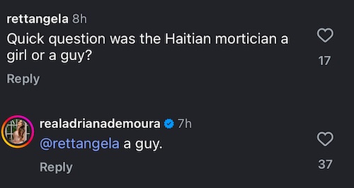 RHOM Adriana de Moura Confirms Julia Cheated With Male Haitian Mortician
