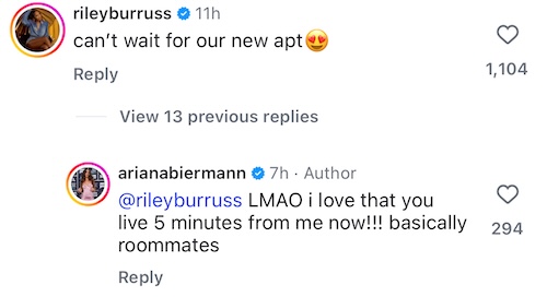 Next Gen NYC Ariana Biermann Clarifies That She's 'Basically Roommates' With Riley Burruss