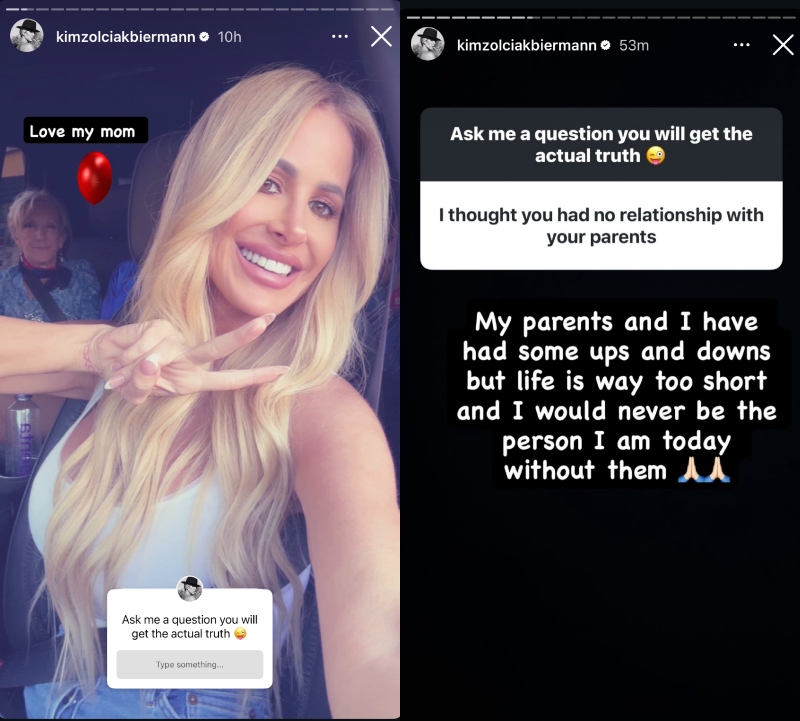 RHOA Kim Zolciak Shares Pic With Mom After Reconciling With Parents