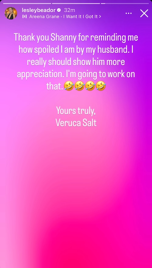 RHOC Lesley Beador Reminds Shannon That David Spoils Her