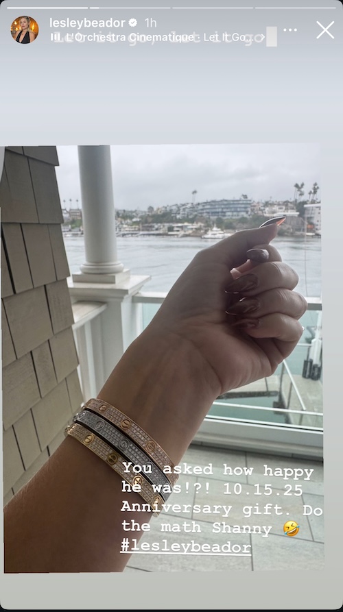 RHOC Lesley Beador Taunts Shannon With Anniversary Gift After BravoCon Shade