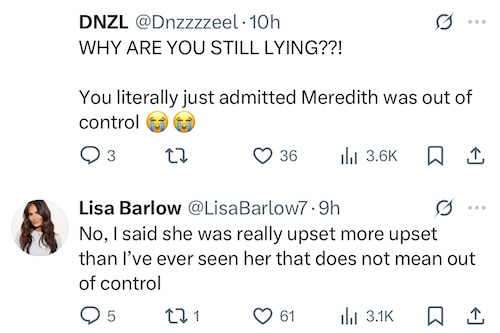 RHOSLC Lisa Barlow Denies She Said Meredith Was out of Control Against Britani